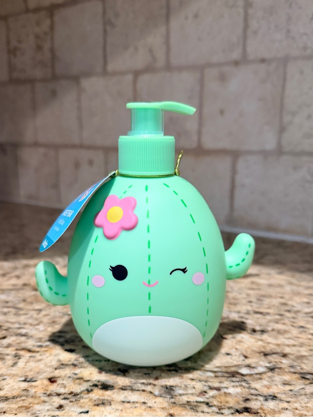 Squishmallows Sweet Pear Cactus Foaming Hand Soap Dispenser for Kids